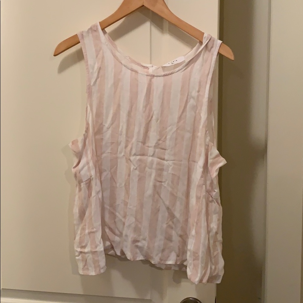 Striped lightweight women’s tank top size L